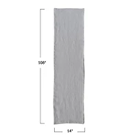 Stonewashed Linen Table Runner
