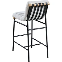 MARU BOUCLE FABRIC COUNTER STOOL - CREAM