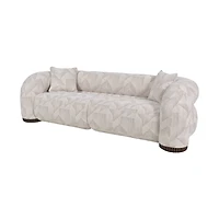 Rune Upholstered Sofa with Accent Pillows