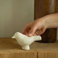 Paper Mache Bird Statuette