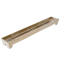 Footed Tray L, Silver