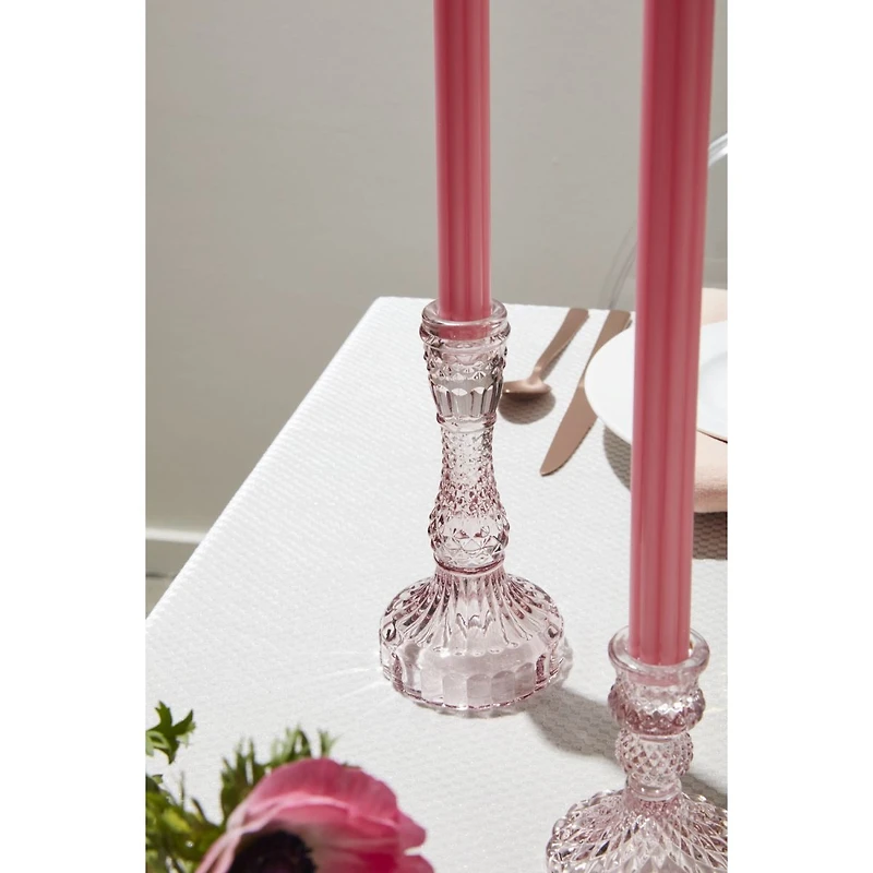 Gillian Pink Candlestick - Large