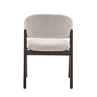 Fiol Dining Chair – Beige Upholstery & Dirty Oak Wood Frame