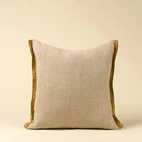 20 x 20 Selvage Linen Pillow, Sunflower