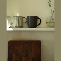 Luca Crafted Mug, Stripe