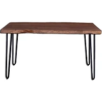 Organic Dining Table – Matte Brown