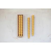 Unscented Twisted Taper Candles Box, Set of 2