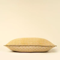 Dash & Dot Linen Pillow, 16" X 24"