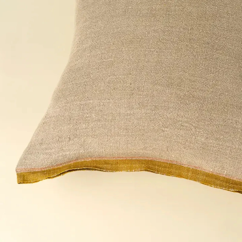 20 x 20 Selvage Linen Pillow, Sunflower