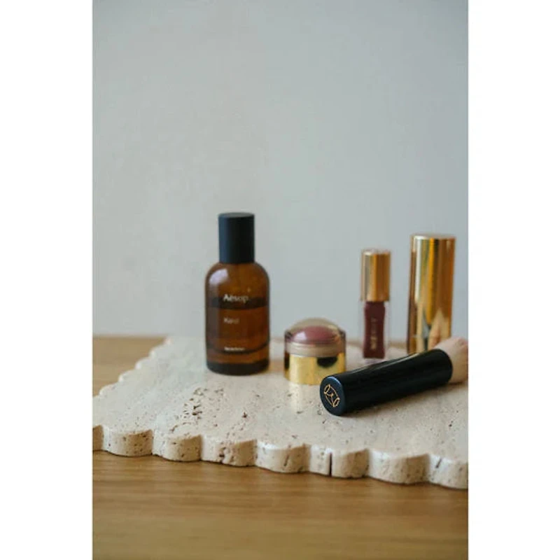 Travertine Scalloped Rectangular Tray
