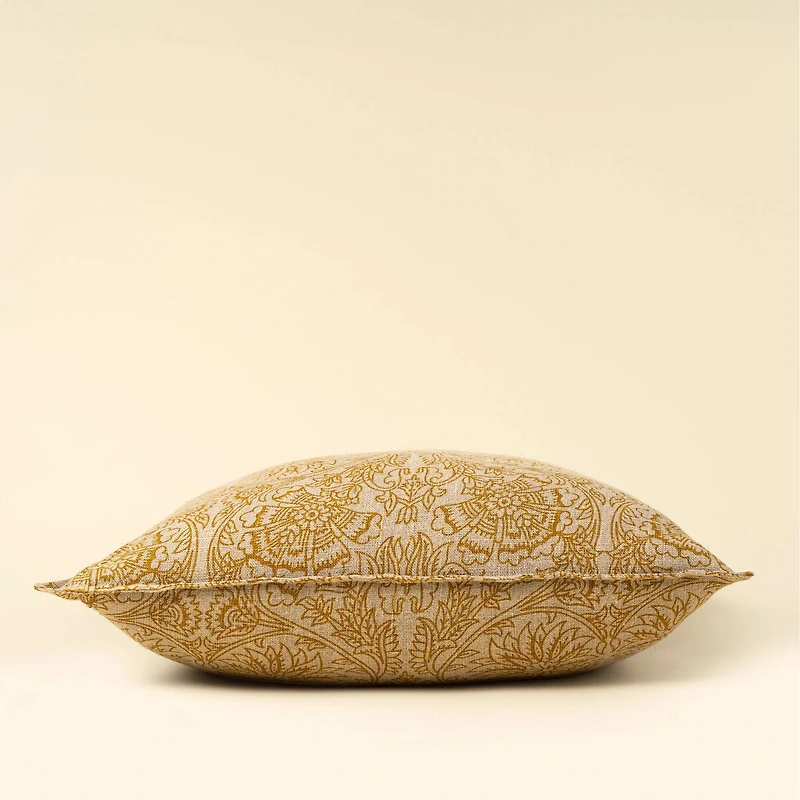 Floria Linen Pillow - Sunflower
