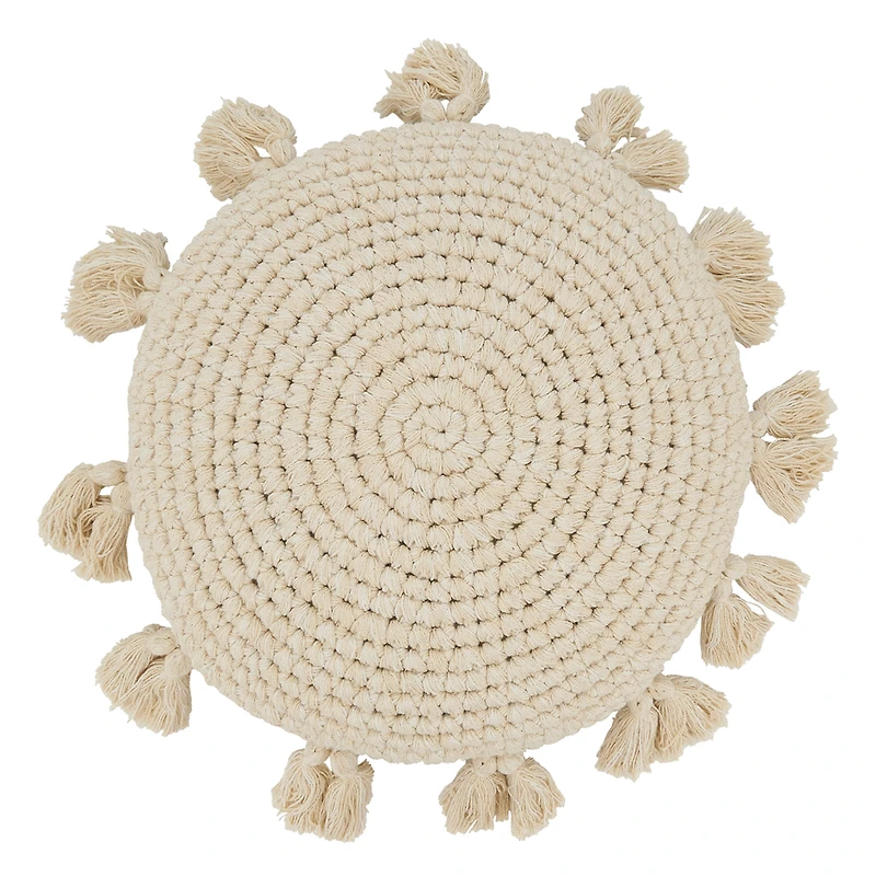Round Tassel Pillow - Cover