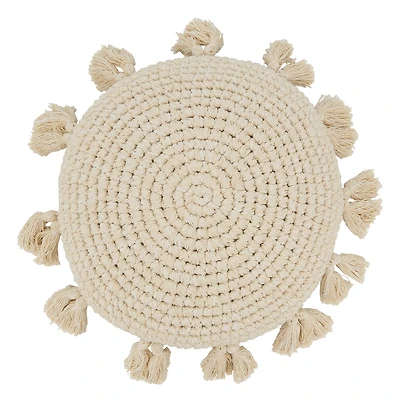Round Tassel Pillow - Cover