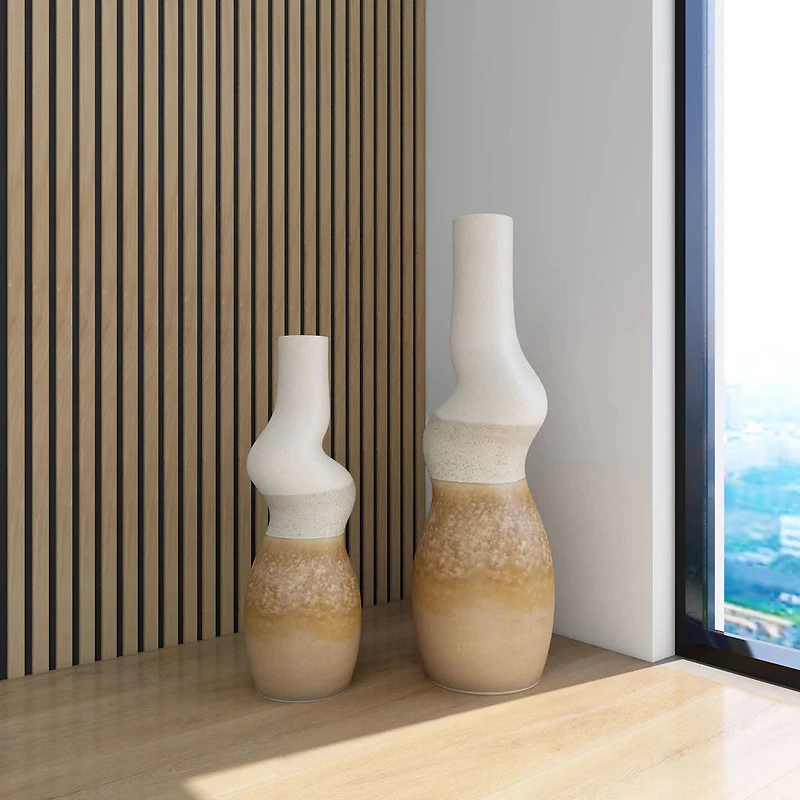 Montego Ceramic Floor Vase - Tall