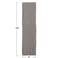 Stonewashed Linen Table Runner - Natural