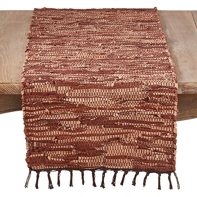 Leather Chindi Runner