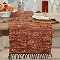 Leather Chindi Runner