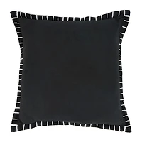 Chunky Whip Stitch Pillow Black