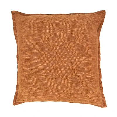 Textured Flange Pillow Terracotta
