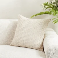 Waffle Weave Pillow Natural