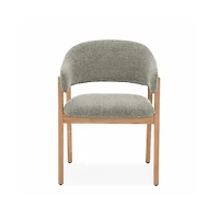 Fiol Dining Chair – Mint Green Upholstery & Natural Wood Frame