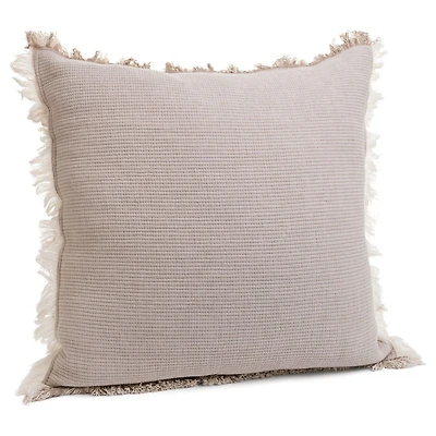 Cush Cott Reversible Taupe-beige Pillow
