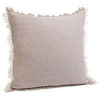Cush Cott Reversible Taupe-beige Pillow