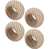 Woven Rattan Napkin Rings (Set of 4)