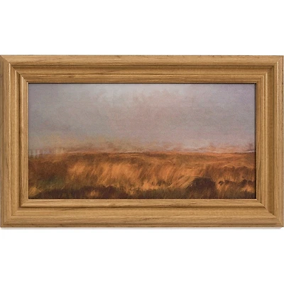 WALL ART FRAMED CANVAS PRINT DRY FIELDS MULTI