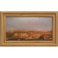 WALL ART FRAMED CANVAS PRINT DRY FIELDS MULTI