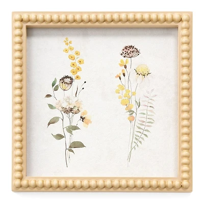 WALL ART FRAMED CANVAS PRNT FLOWERS MULTI