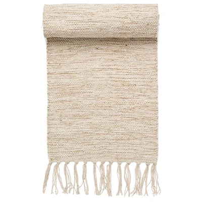 Table Runner Cotton Chindi Natural-White