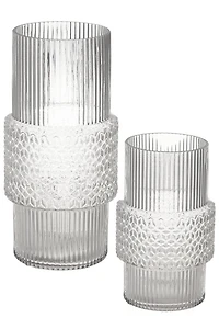 VASE MOULD-GLS TRIANGLES 13H