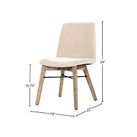 Gia Dining Chair - Light Driftwood - Sand