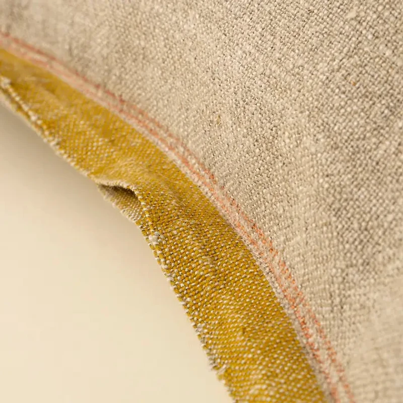 20 x 20 Selvage Linen Pillow, Sunflower