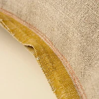20 x 20 Selvage Linen Pillow, Sunflower