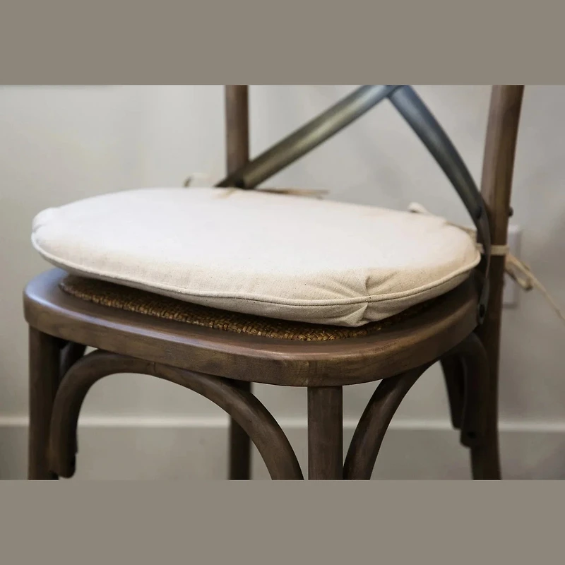 Seat Cushion for Cross Back Chair - linen