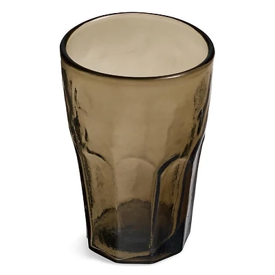 DRINKING GLASS RECYCLED GLASS MOUTH BLOWN SMOKE