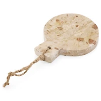 SERVING BOARD SM LEMON CUTTER CHOCO MARBLE BG BRWN