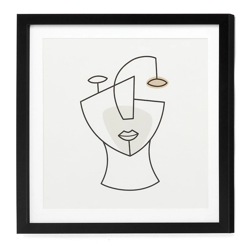 AMAL PS FRAMED WALL ART BLACK