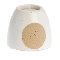 Turner Candle Holder Ceramic Circle White