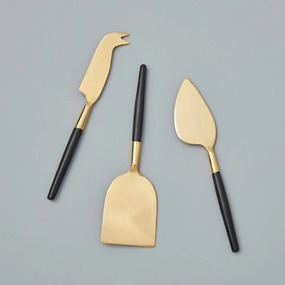 Black & Gold Cheese Set
