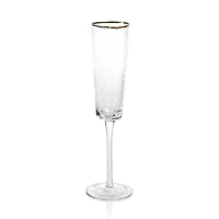 Aperitivo Triangular Glass Clear w/ Gold Rim
