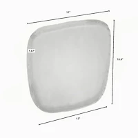 Metal Crossback Leather Cushion Seat