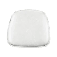 Metal Crossback Leather Cushion Seat