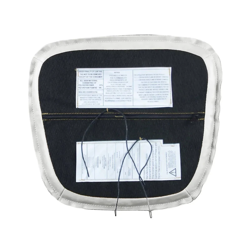 Metal Crossback Leather Cushion Seat
