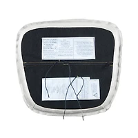 Metal Crossback Leather Cushion Seat
