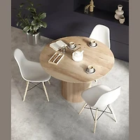 Cylinder Round Dining Table