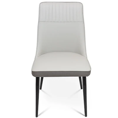 Tyson Two Tone Dining Chair - Faux Leather