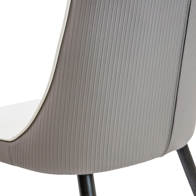 Tyson Two Tone Dining Chair - Faux Leather